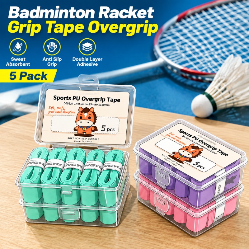 Badminton Grip Tape - Cinta de agarre para raqueta de