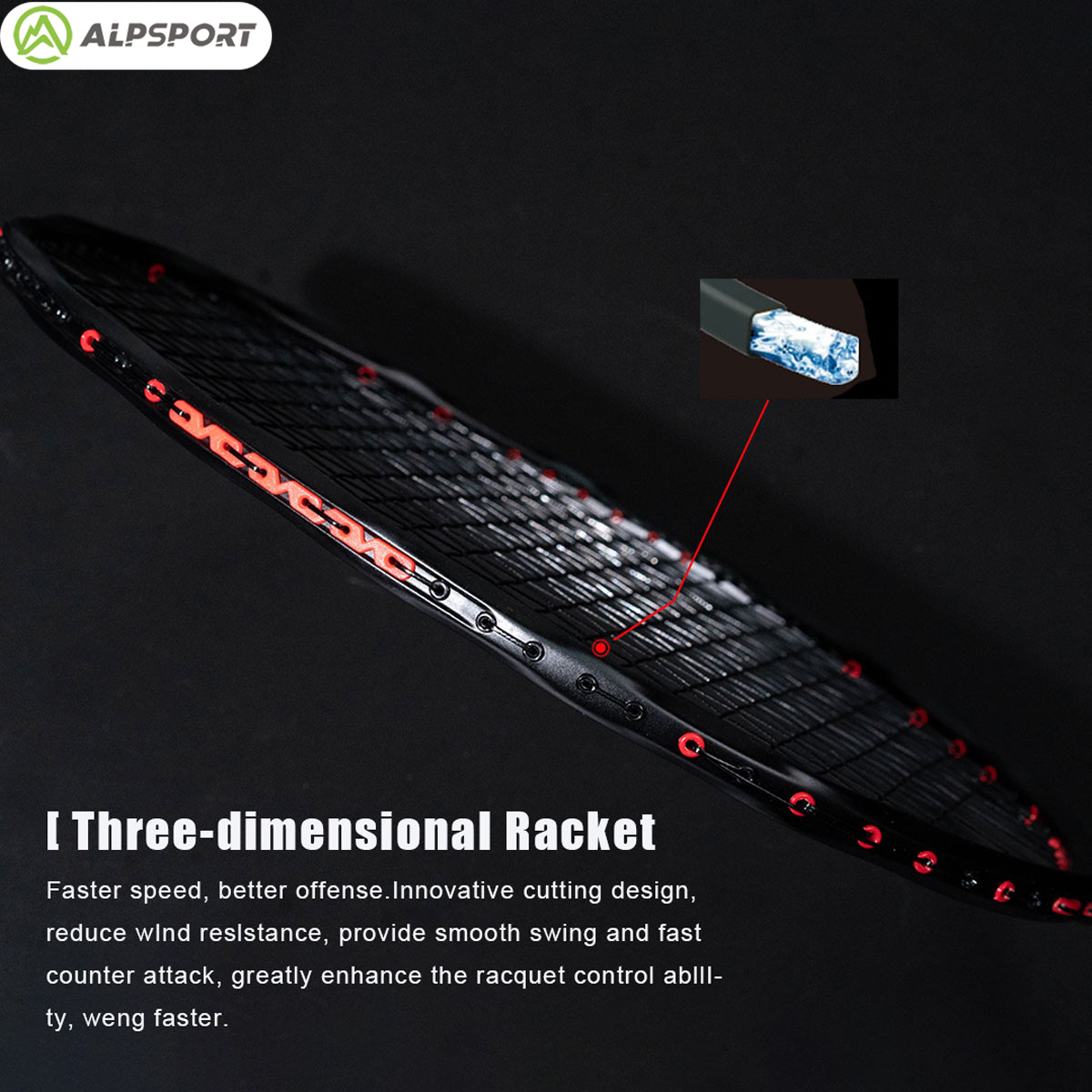 Alpsport MH-V5 5U 75g Ondulado - Badminton Event reseña y precio
