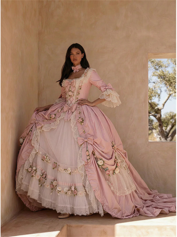 Vestido Floral Barroco Rococó  - Badminton Victory reseña y precio