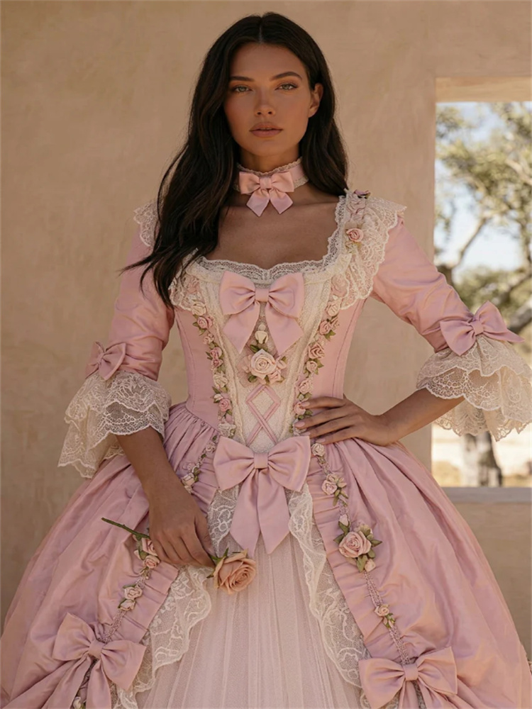 Vestido Floral Barroco Rococó  - Badminton Victory reseña y precio